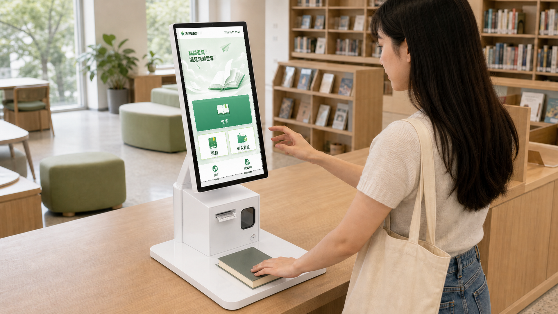 Self-Service Kiosk 在圖書館中的使用情境