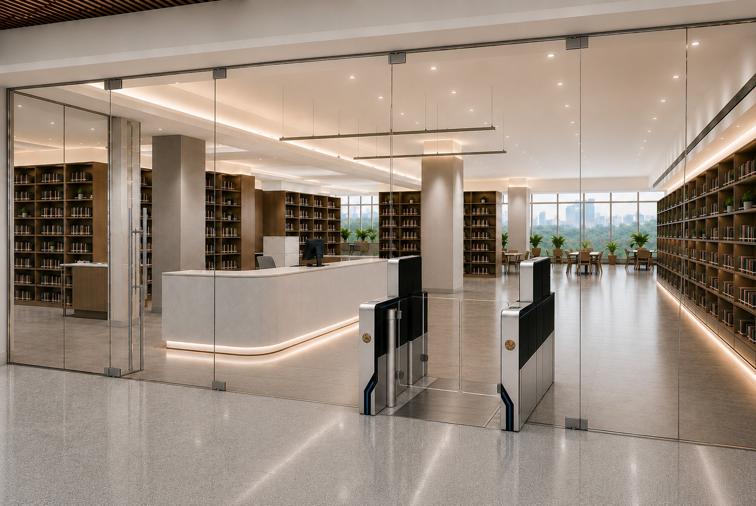 Smart Checkout Gate 在圖書館中的使用情境